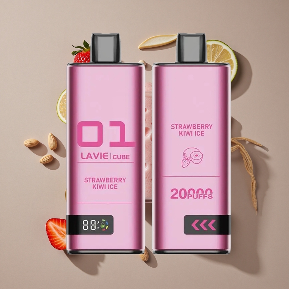 Lavie Cube 20000 - Strawberry Kiwi Ice: פריצת דרך בעולם הסיגריות האלקטרוניות
